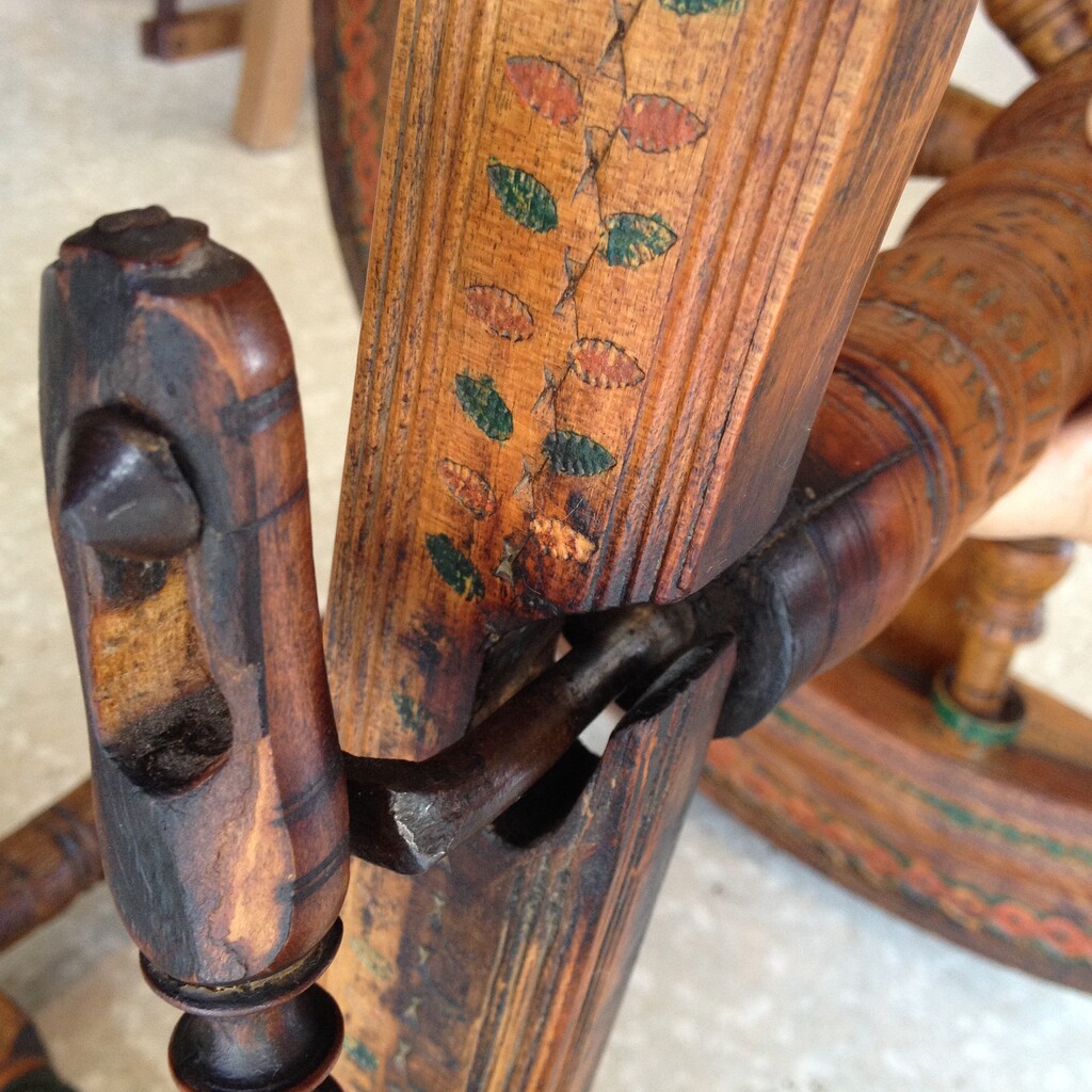Thoughts on shim/bushing/adapter for antique spinning wheel? Fiber