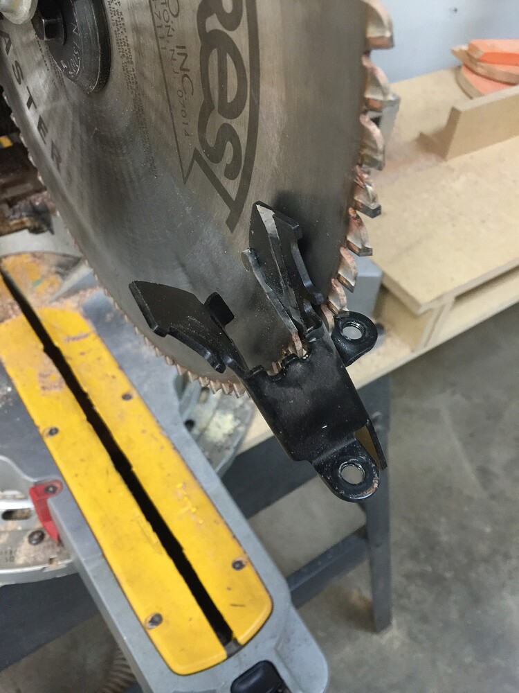 Miter saw damage Dallas Makerspace Talk