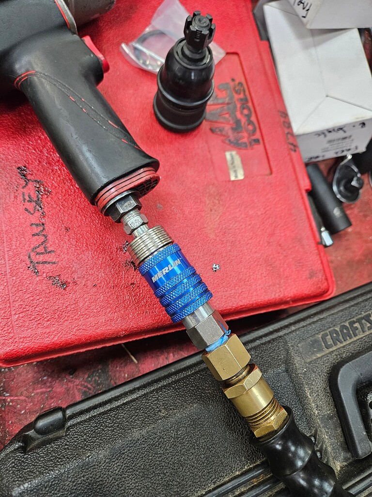 Air fitting at the lift leaks air Automotive Dallas Makerspace Talk