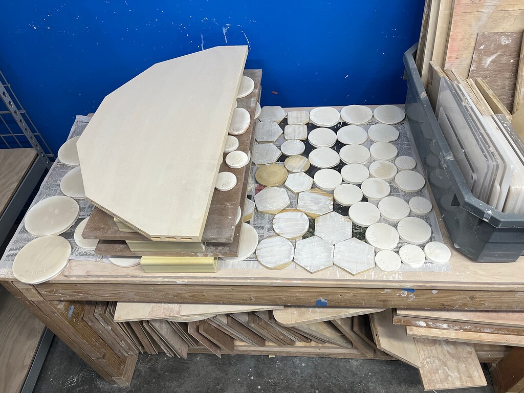 Kiln wash cookies drying Ceramics Dallas Makerspace Talk