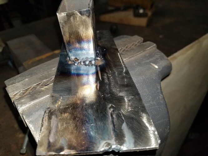 The results of welding blind Metal Shop Dallas Makerspace Talk