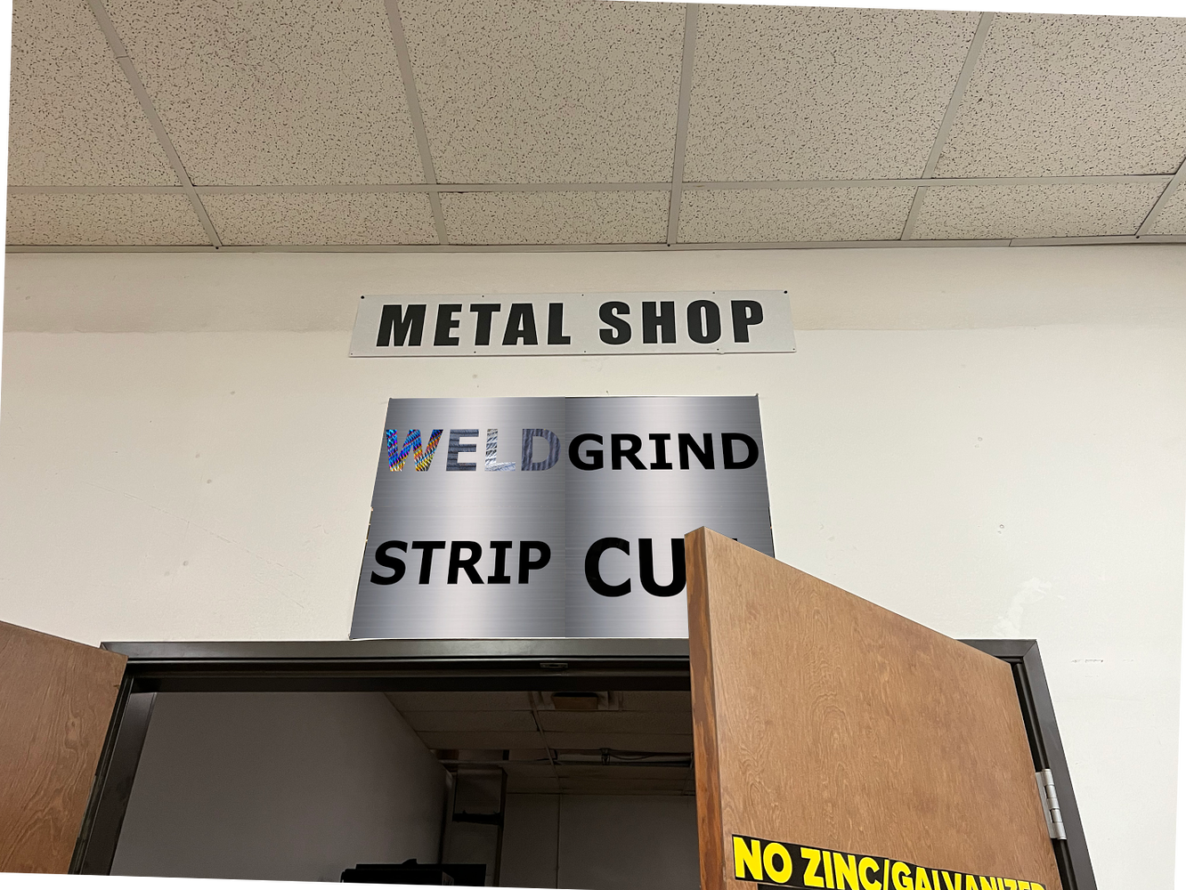 New Metal Shop Sign Metal Shop Dallas Makerspace Talk