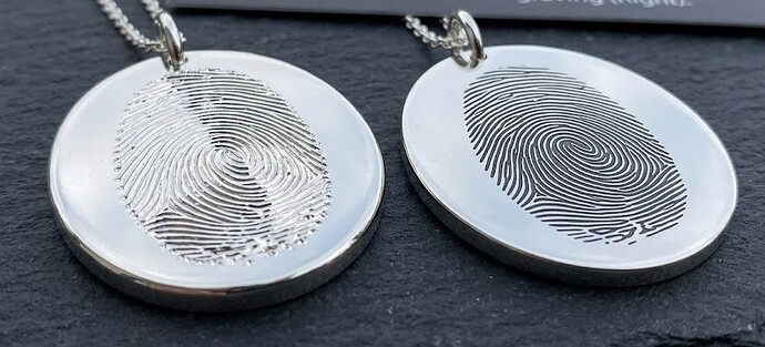Engraving example finger print