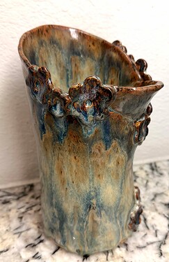 Organic flower vase_glazedSM