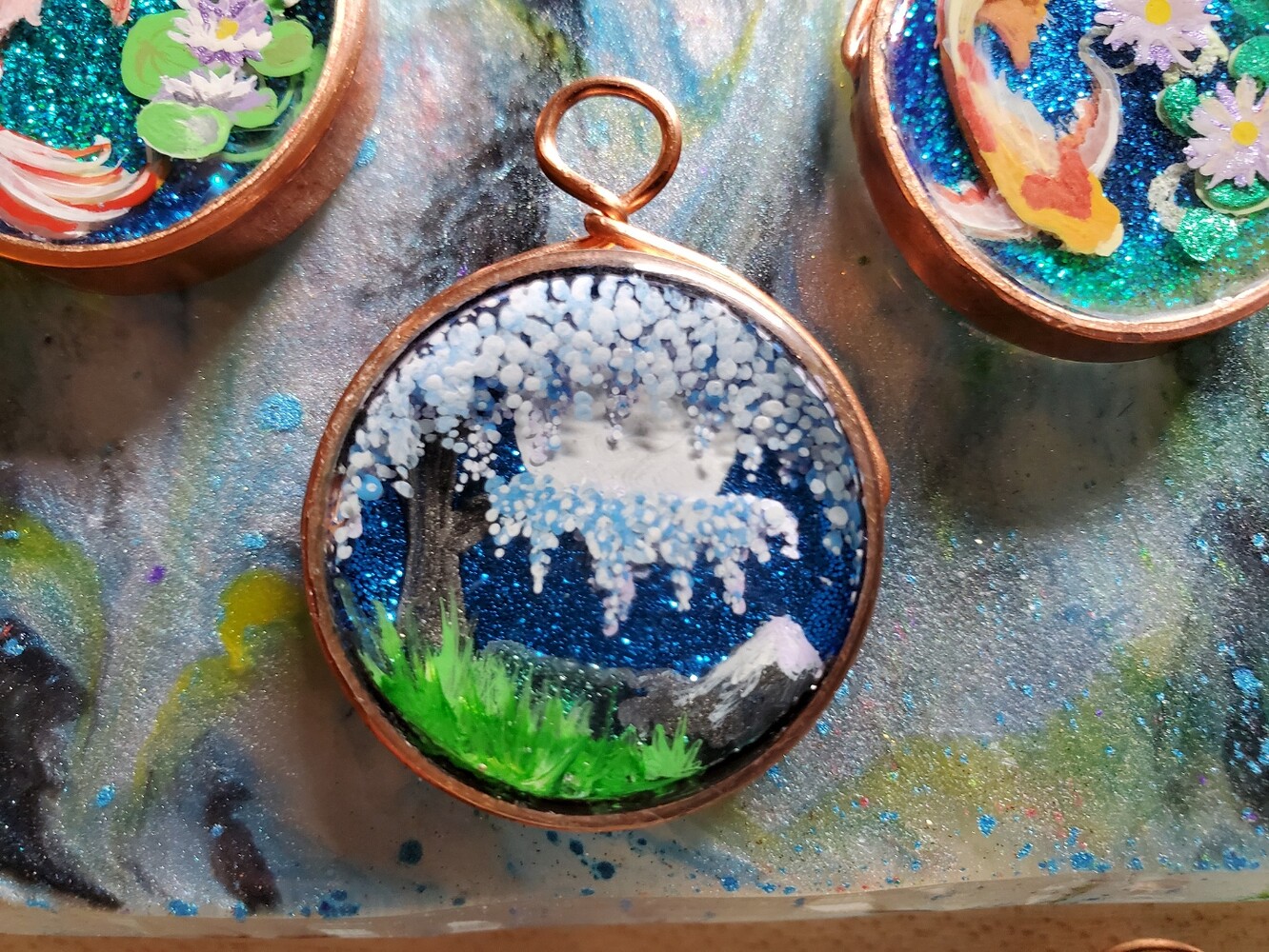 3d painting on resin layers