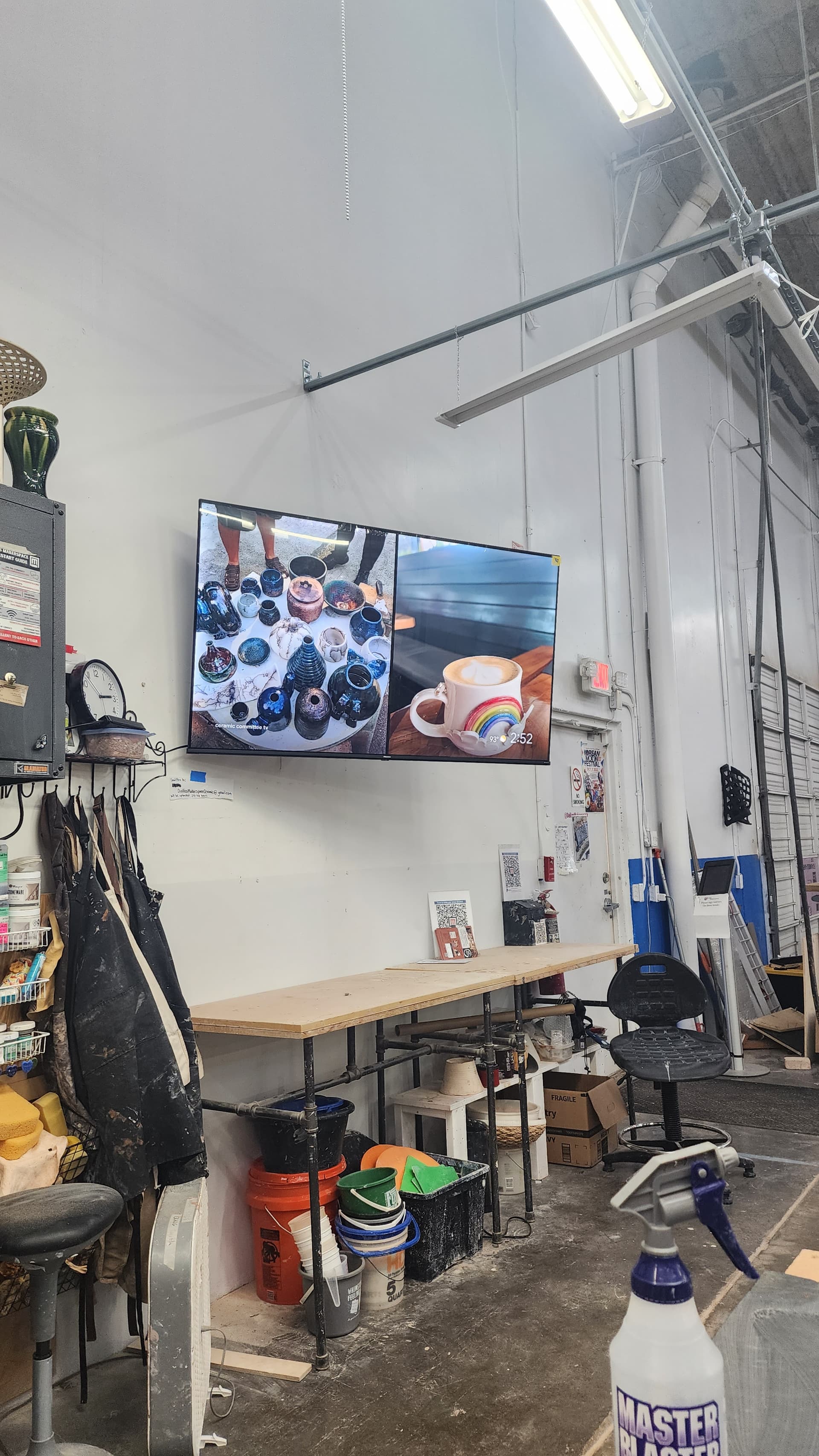 Ceramics has a TV! Ceramics Dallas Makerspace Talk