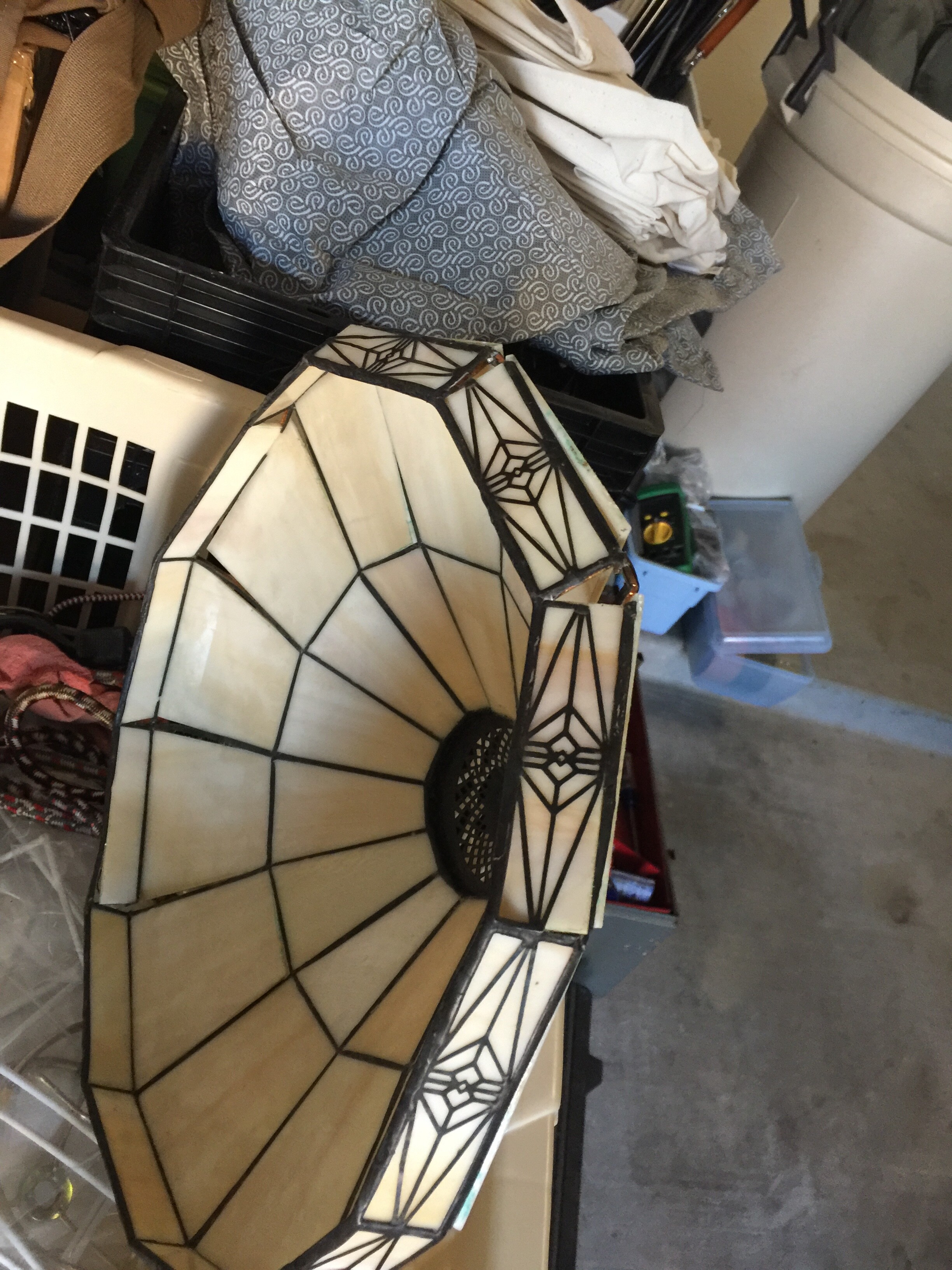 Marler 12/14/21 Stained Glass lamp shade repair Glass Working